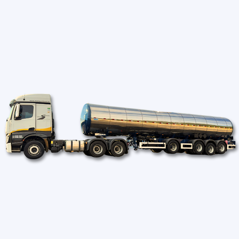 SEMI-REBOQUE / TANQUE EM AÇO INOXIDAVEL ISOTÉRMICO COM SERPENTINA EXTERNA 4 EIXOS - Marquetti Transportes SEMI-REBOQUE / TANQUE EM AÇO INOXIDAVEL ISOTÉRMICO COM SERPENTINA EXTERNA 4 EIXOS - Marquetti Transportes